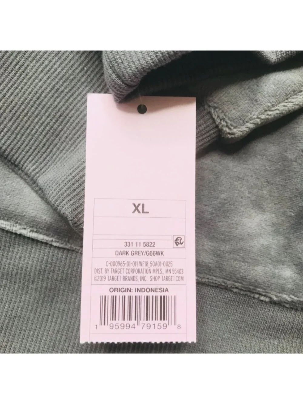 Wild Fable Women's Size XL Quarter Zip Velour Tunic Sweatshirt Gray New - Picture 3 of 14